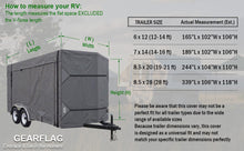 Load image into Gallery viewer, V-Nose Enclosed Unitlity Cargo Trailer Cover