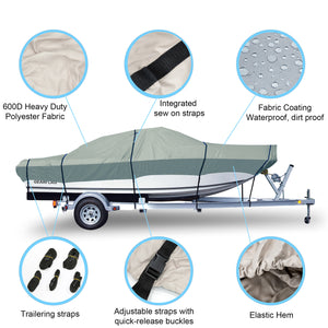 GEARFLAG Marine Grade 600D Boat Cover